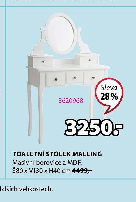 TOALETNÍ STOLEK MALLING