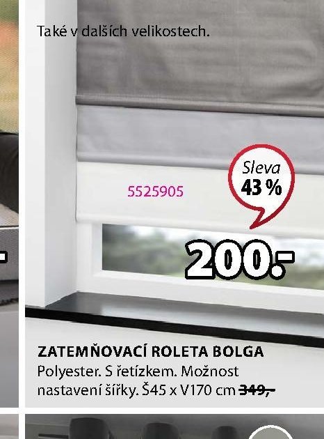 Zatemňovací roleta BOLGA