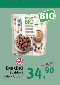 ENERBIO špaldová srdíčka, 85 g