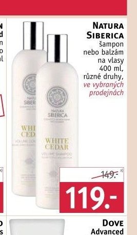 Natura Siberica šampon nebo balzám na vlasy