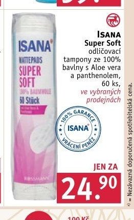 Isana Super Soft odličovací tampony