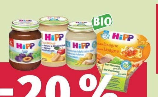 HiPP ovocné a zeleninové příkrmy