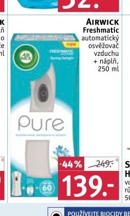 Airwick Freshmatic automatický osvěžovač vzduchu + náplň, 250 ml