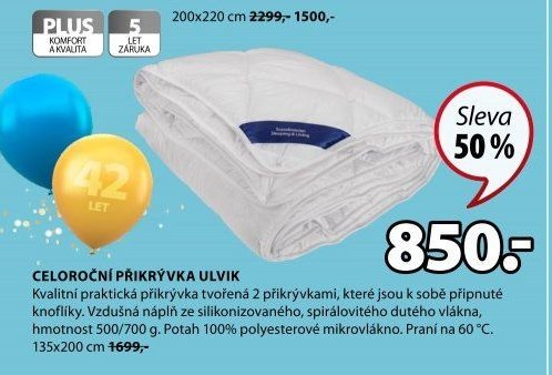 CELOROČNÍ PŘIKRÝVKA ULVIK