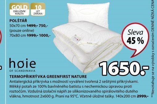 TERMOPŘIKRÝVKA GREENFIRST NATURE