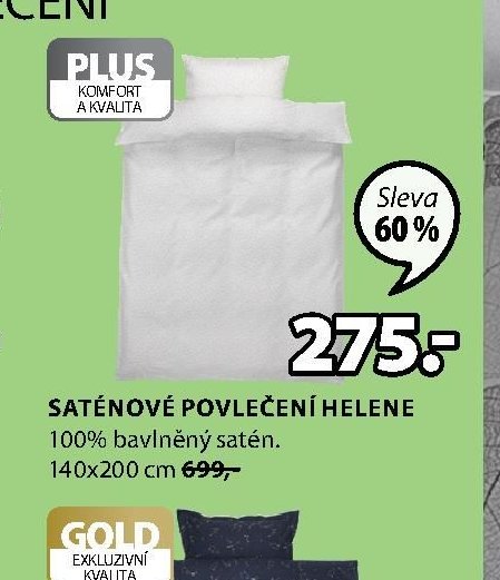 SATÉNOVÉ POVLEČENÍ HELENE