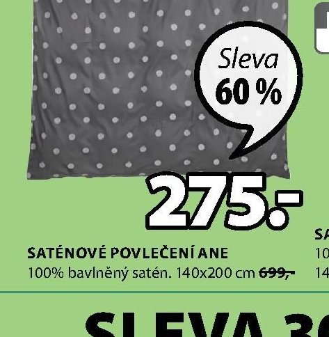 SATÉNOVÉ POVLEČENÍ ANE