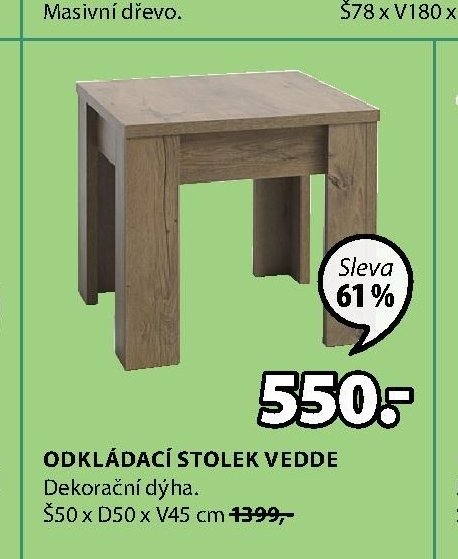 ODKLÁDACÍ STOLEK VEDDE