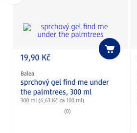Balea sprchový gel find me under the palmtrees, 300 ml