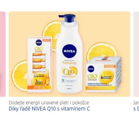 Dodejte energii unavené pleti i pokožce Díky řadě NIVEA Q10 s vitamínem C