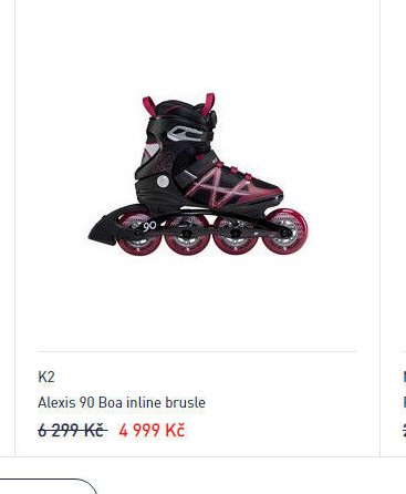 K2 Alexis 90 Boa inline brusle