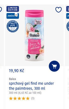 Balea sprchový gel find me under the palmtrees, 300 ml