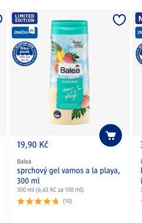 Balea sprchový gel vamos a la playa, 300 ml