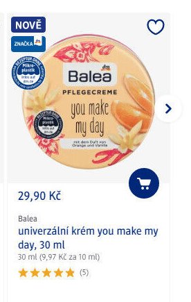 Balea univerzální krém you make my day, 30 ml