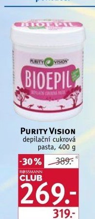 PURITY VISION depilační cukrová pasta, 400 g
