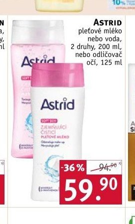 ASTRID pleťové mléko nebo voda