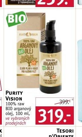 PURITY VISION BIO arganový olej