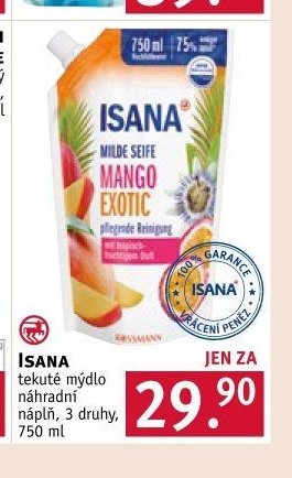 ISANA tekuté mýdlo náhradní náplň