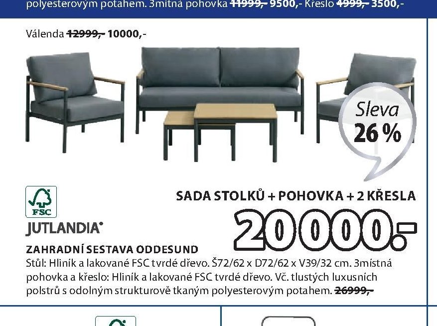 Zahradní sestava ODDESUND