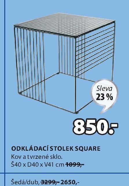 ODKLÁDACÍ STOLEK SQUARE