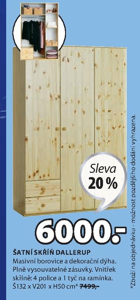 Šatní skříň DALLERUP