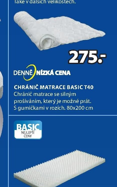 Chránič matrace BASIC T40