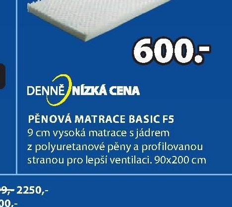 Pěnová matrace BASIC F5
