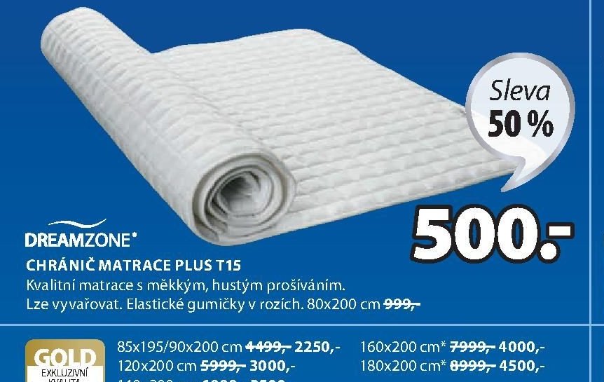 Chránič matrace PLUS T15