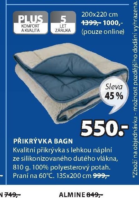 Přikrývka BAGN