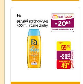 Fa pánský sprchový gel 400 ml, různé druhy