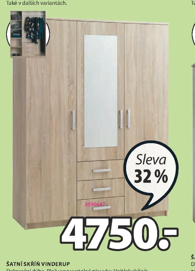 ŠATNÍ SKŘÍŇ VINDERUP