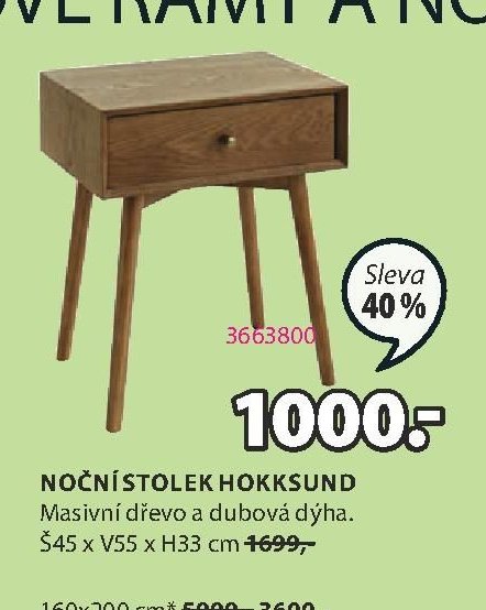 NOČNÍ STOLEK HOKKSUND