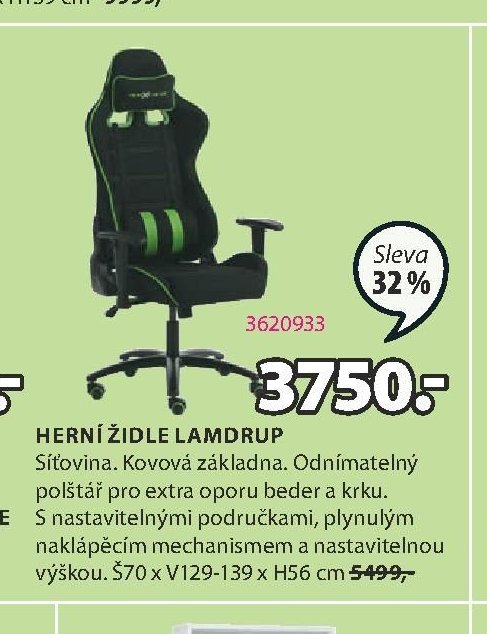 HERNÍ ŽIDLE LAMDRUP