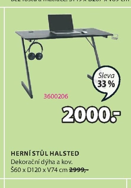 HERNÍ STŮL HALSTED