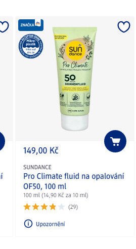 SUNDANCE Pro Climate fluid na opalování OF50, 100 ml