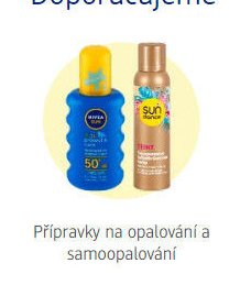 Přípravky na opalování a samoopalování