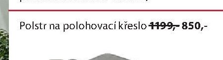 Polstr na polohovací křeslo