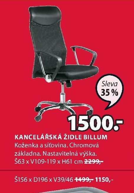 Kancelářská židle BILLUM