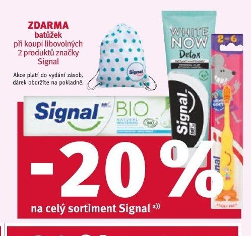 Signal zubní pasta a kartáčky