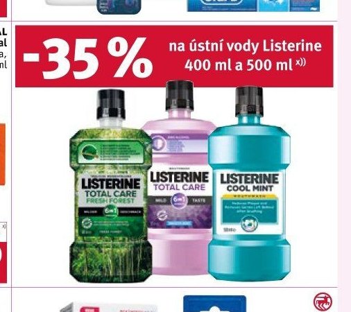 Listerine ústní vody