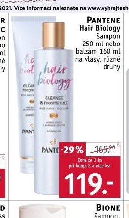 PANTENE Hair Biology šampon 250 ml nebo balzám 160 ml