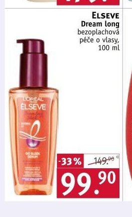 ELSEVE Dream long bezoplachová péče o vlasy 100 ml
