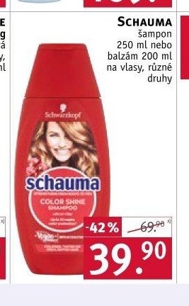 SCHAUMA šampon 250 ml nebo balzám 200 ml