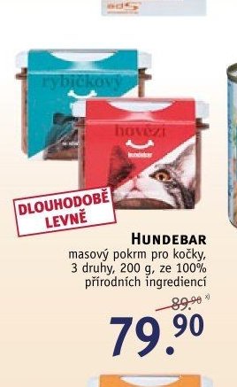 Hundebar masový pokrm pro kočky