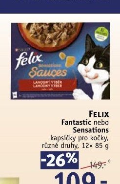 Felix Fantastic nebo Sensations kapsičky pro kočky
