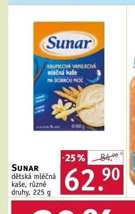 Sunar dětská mléčná kaše