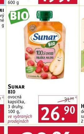 Sunar BIO ovocná kapsička
