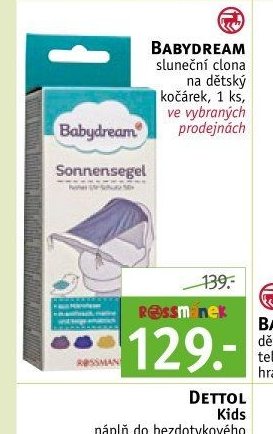 BABYDREAM sluneční clona