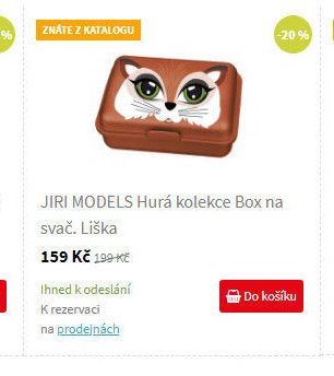 JIRI MODELS Hurá kolekce Box na svač. Liška
