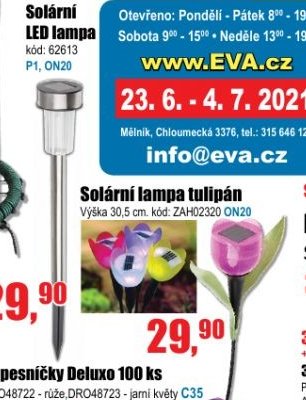 Solární LED lampa
